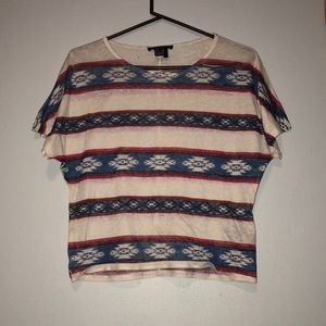 Red, blue, & white Forever 21 blouse